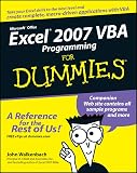 Walkenbach, John: Excel 2007 VBA Programming for Dummies Walkenbach, John: Excel 2007 VBA Programming for Dummies