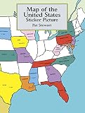 Stewart, Pat: Map of the United States: Sticker Picture Stewart, Pat: Map of the United States: Sticker Picture