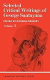 Santayana, George: Selected Critical Writings