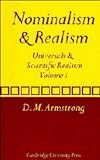 Armstrong, D.M.: Nominalism And Realism: Universals And Scientific Realism Armstrong, D.M.: Nominalism And Realism: Universals And Scientific Realism
