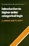 Lambek, J.: Introduction to Higher-Order Categorical Logic