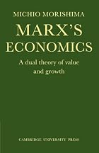 Marx's Economics by M. Morishima