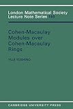 Yoshino, Yuji: Cohen-Macaulay Modules over Cohen-Macaulay Rings Yoshino, Yuji: Cohen-Macaulay Modules over Cohen-Macaulay Rings