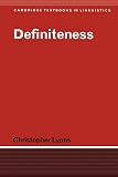 Definiteness (0521368359) by Lyons, Christopher Lyons, Christopher: Definiteness