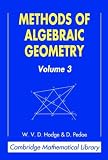 Pedoe, D.: Methods of Algebraic Geometry Pedoe, D.: Methods of Algebraic Geometry