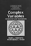 Ablowitz, Mark J.: Complex Variables: Introduction and Applications Ablowitz, Mark J.: Complex Variables: Introduction and Applications
