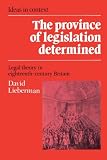 Lieberman, David: The Province of Legislation Determined