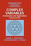 Fokas, A. S.: Complex Variables: Introduction and Applications Fokas, A. S.: Complex Variables: Introduction and Applications