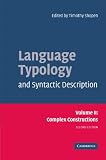Shopen, Timothy: Language Typology and Syntactic Description
