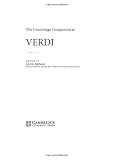 Balthazar, Scott L: The Cambridge Companion to Verdi