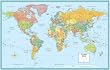 World Rolled Map (M Series World Wall Maps)