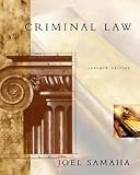 Samaha, Joel: Criminal Law With Infotrac Samaha, Joel: Criminal Law With Infotrac