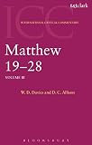 Allison, Dale C.: Matthew 19-28: a Critical and Exegetical Commentary on the Gospel According to Saint Matthew