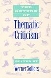 Sollors, Werner: The Return of Thematic Criticism Sollors, Werner: The Return of Thematic Criticism