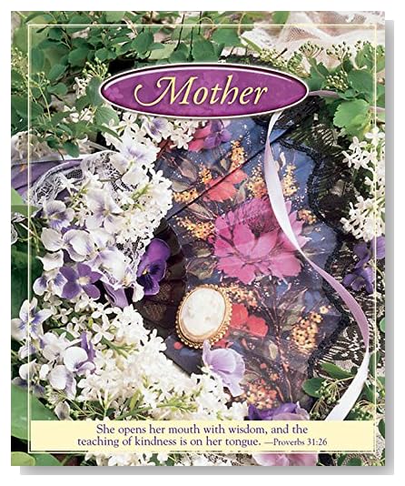 Mother's Day Flowers and Fan Bulletin 2010, Large Size (Package of 50): She opens her mouth with wisdom and the teaching of kindness is on her tongue. -Proverbs 31:26