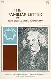 Anderson, Howard: Familiar Letter in the Eighteenth Century Anderson, Howard: Familiar Letter in the Eighteenth Century