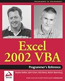 Bovey, Rob: Excel 2002 Vba Programmer's Reference Bovey, Rob: Excel 2002 Vba Programmer's Reference