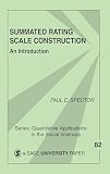 Spector, Paul E.: Summated Rating Scale Construction: An Introduction