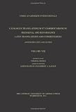 Kaster, Robert A.: Catalogus Translationum Et Commentariorum: Medieval and Renaissance Latin Translations and Commentaries  Annotated Lists and Guides