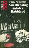 Kemelman, Harry: Tuesday the Rabbi Saw Red