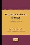 Castoriadis, Cornelius: Political and Social Writings, 1961-1979: Recommencing the Revolution  From Socialism to the Autonomous Society