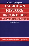 American History Before Eighteen Seventy-Seven (0822600269) by Billington, R.A. Billington, R.A.: American History Before Eighteen Seventy-Seven