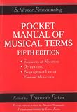 Slonimsky, Nicolas: Schirmer Pronouncing Pocket Manual of Musical Terms