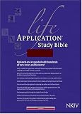 [???]: Life Application Study Bible: New King James Version, Burgundy Bonded Leather
