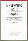 Panichas, George A.: Modern Age Panichas, George A.: Modern Age