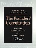 Kurland, Philip B.: The Founders' Constitution: Article 2, Section 2, Through Article 7 Kurland, Philip B.: The Founders' Constitution: Article 2, Section 2, Through Article 7