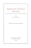 Wright, Lyle H.: American Fiction, 1851-1875 Wright, Lyle H.: American Fiction, 1851-1875