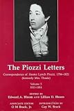 Bloom, Edward A.: The Piozzi Letters: Correspondence of Hester Lynch Piozzi, 1784-1821