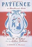 G. Schirmer Edition of Patience or Bunthorne's Bride (0881887250) by Wagner, Richard Wagner, Richard: G. Schirmer Edition of Patience or Bunthorne's Bride