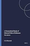 Blaszczak, Gerald R.: A Formcritical Study of Selected Odes of Solomon Blaszczak, Gerald R.: A Formcritical Study of Selected Odes of Solomon