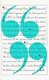 Life 101 Quote Book (0931580676) by McWilliams, Peter McWilliams, Peter: Life 101 Quote Book