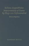 Von Hofmannsthal, Hugo: Seltene Augenblicke: Interpretations of Poems