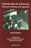 Goldstein, Marc: Introduction to Advocacy: Research, Writing, and Argument