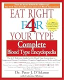 Whitney, Catherine: Eat Right for Your Type: Complete Blood Type Encyclopedia  The A-Z Reference Guide for the Blood Type Connection to Symptons, Disease, Conditions, Vitamins, Supplements, herb