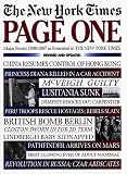 New York Times: The New York Times Page One: Major Events 1900-1997 As Presented in the New York Times