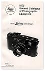 1975 General Catalogue of Photographic Equipment: 50th Leica Anniversary