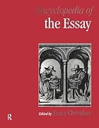 Encyclopedia of the Essay by Tracy Chevalier
