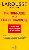 Larousse: Larousse Compact Dictionnaire De LA Langue
