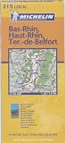 Michelin Travel Publications: Michelin Bas-Rhin, Haut-Rhin, Territoire De Belfort: Includes Plans for Strasbourg, Colmar, Belfort Michelin Travel Publications: Michelin Bas-Rhin, Haut-Rhin, Territoire De Belfort: Includes Plans for Strasbourg, Colmar, Belfort