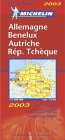 Michelin Travel Publications: Michelin 2003 Germany, Benelux, Austria, Czech Repuplic Map