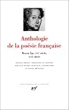 Chauveau, Jean-Pierre: Anthologie De La Poesie Francaise