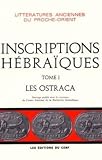 Lemaire, Andre: Inscriptions Hebraiques