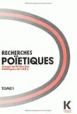 Bellour, Raymond: Recherches Poietiques Bellour, Raymond: Recherches Poietiques