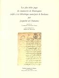 Bordeaux (France): Les plus Belles Pages Des Manuscrits De Montesquieu Confies a La Bibliotheque Municipale De Bordeaux Par Jacqueline De Chabannes