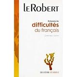Robert: Dictionnaire Des Difficultes Du Francais