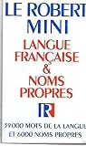 [???]: Le Robert Mini: Langue Francaise & Noms Propres